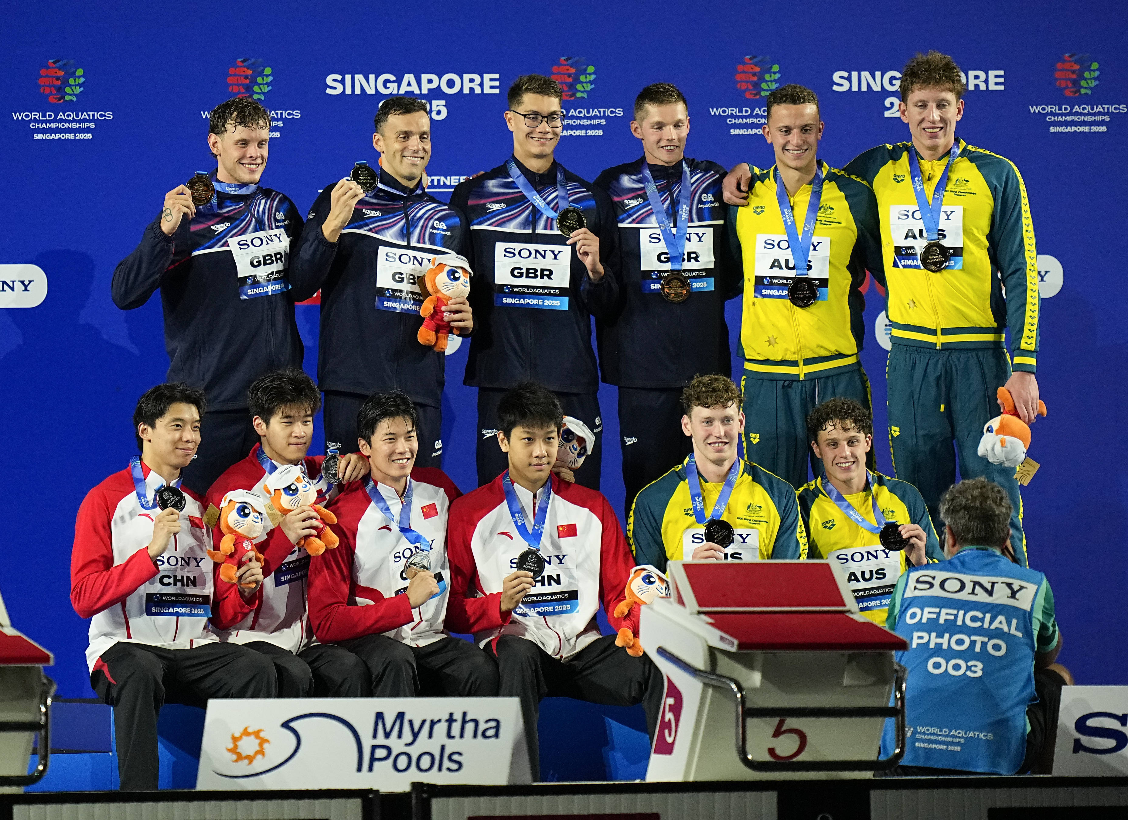 游泳世锦赛丨男子4X200米自由泳接力决赛赛况