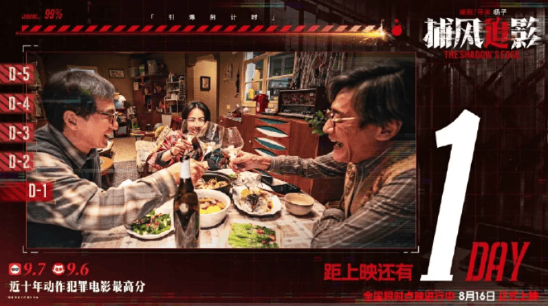 豆瓣开分8.1，创近二十年成龙电影最佳！打掉烂片标签的《捕风追影》爽在哪？